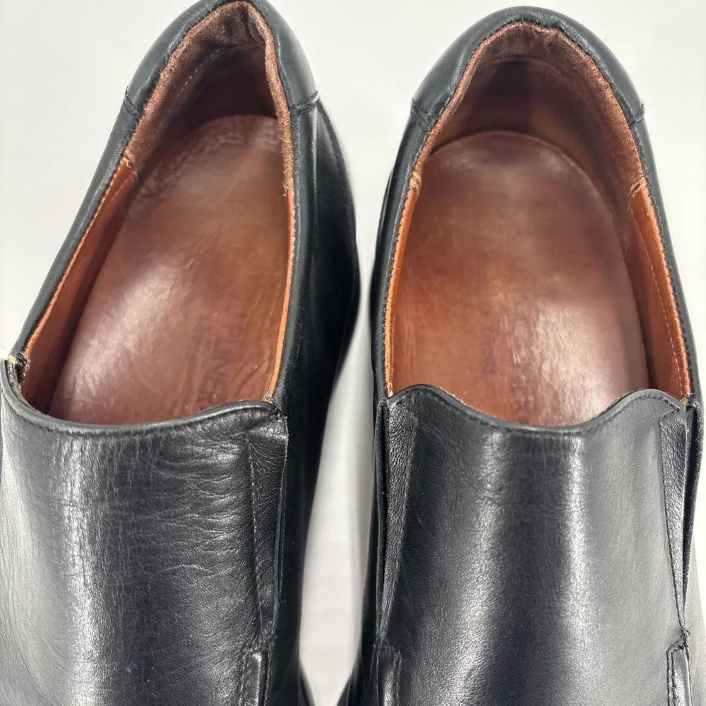 Donald J Pliner Loafers Black Leather Dress Shoes Slip On Men's Size 10M